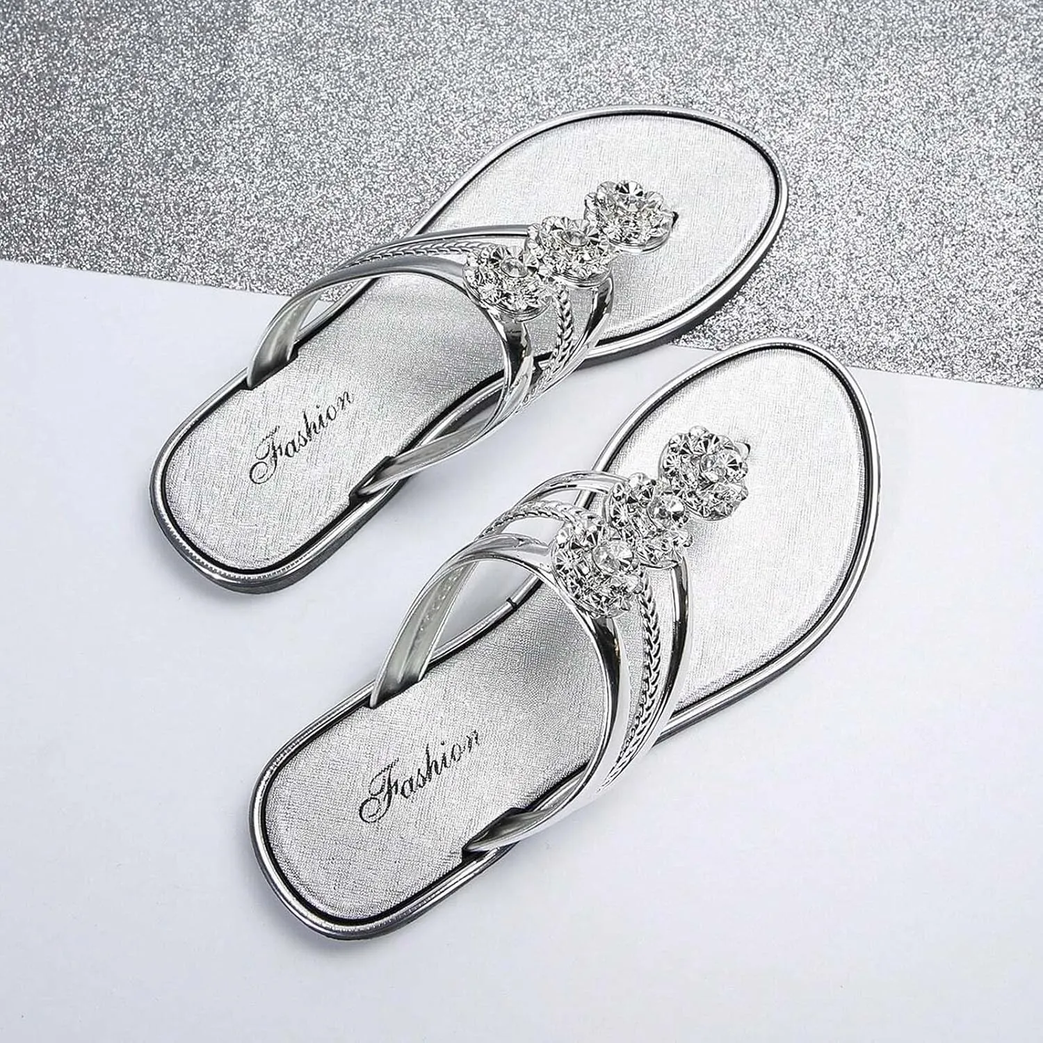 Comfortable Slip on Slide Sandals for Women Fashion Casual Strappy Cool Shoes Casual Non Slip Flat Sandals