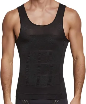 Compression Shirts for Men Body Shaper Slimming Shirts Shapewear with Zipper