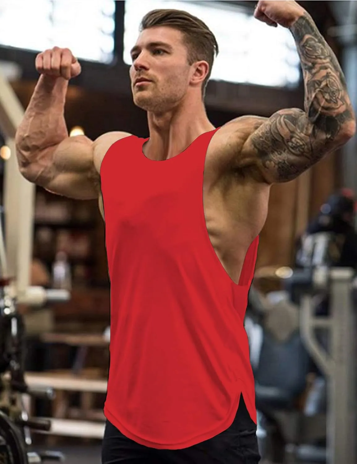 COOFANDY Men's 3 Pack Workout Tank Tops Sleeveless Gym Shirts Bodybuilding Fitness Muscle Tee Shirts