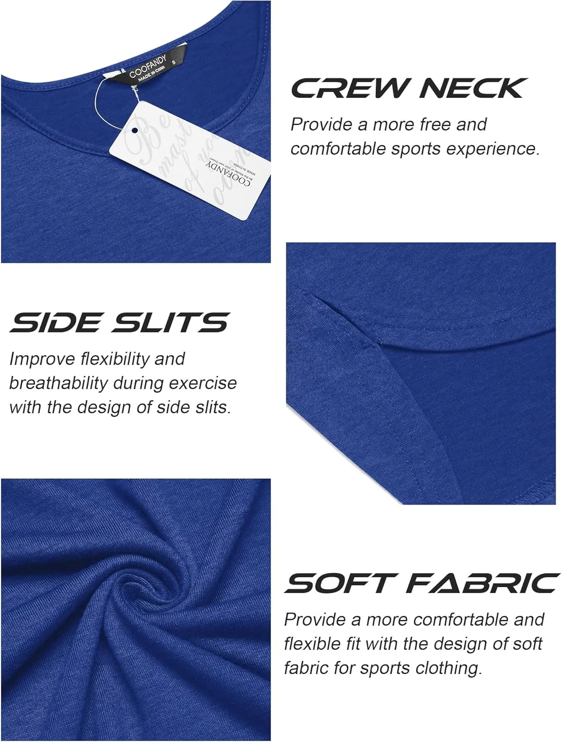 COOFANDY Men's 3 Pack Workout Tank Tops Sleeveless Gym Shirts Bodybuilding Fitness Muscle Tee Shirts