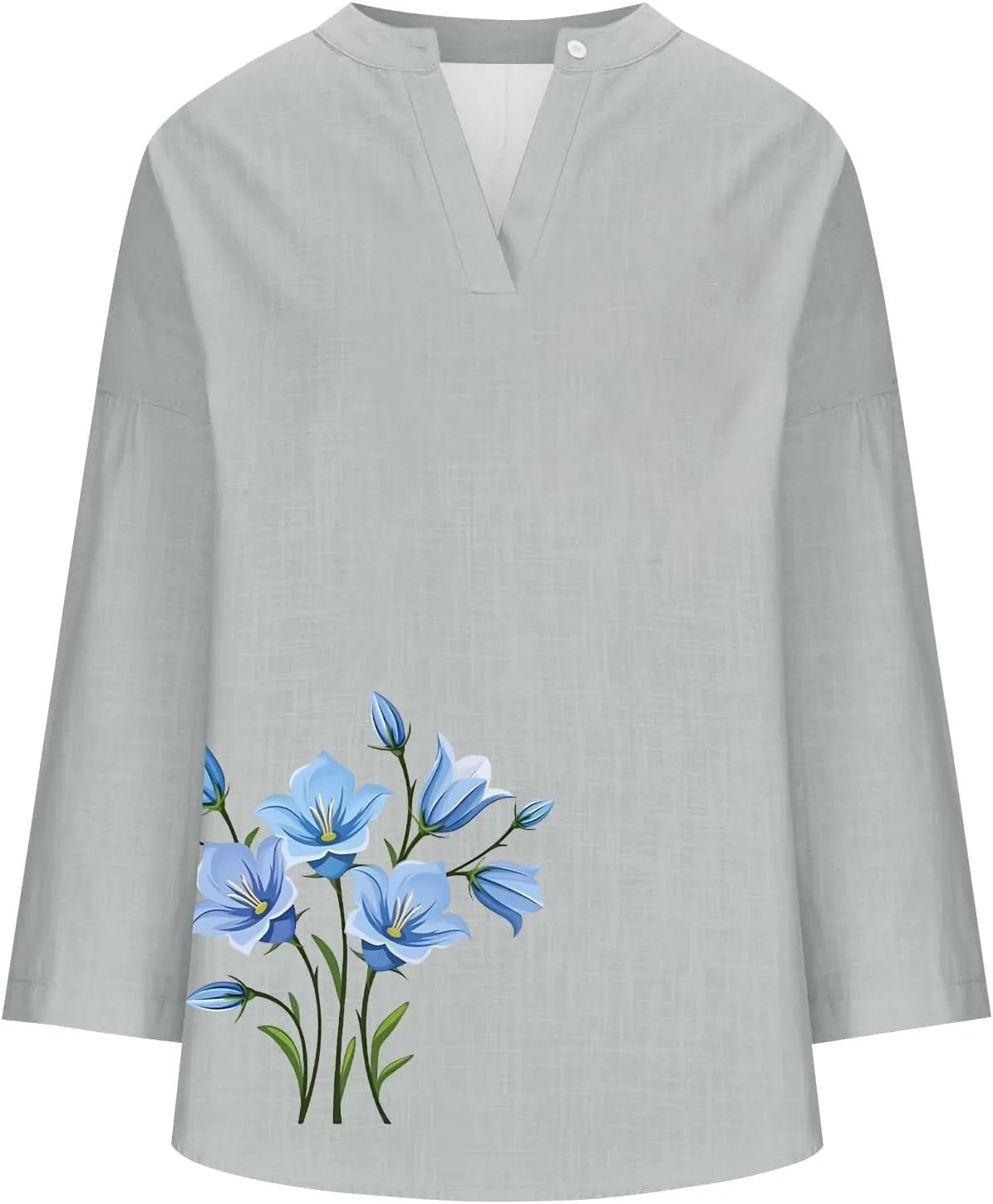 Cotton Linen Tops for Women 2025 Long Sleeve Cotton Oversized T Shirt White Linen Shirt Women Travel Clothes Women