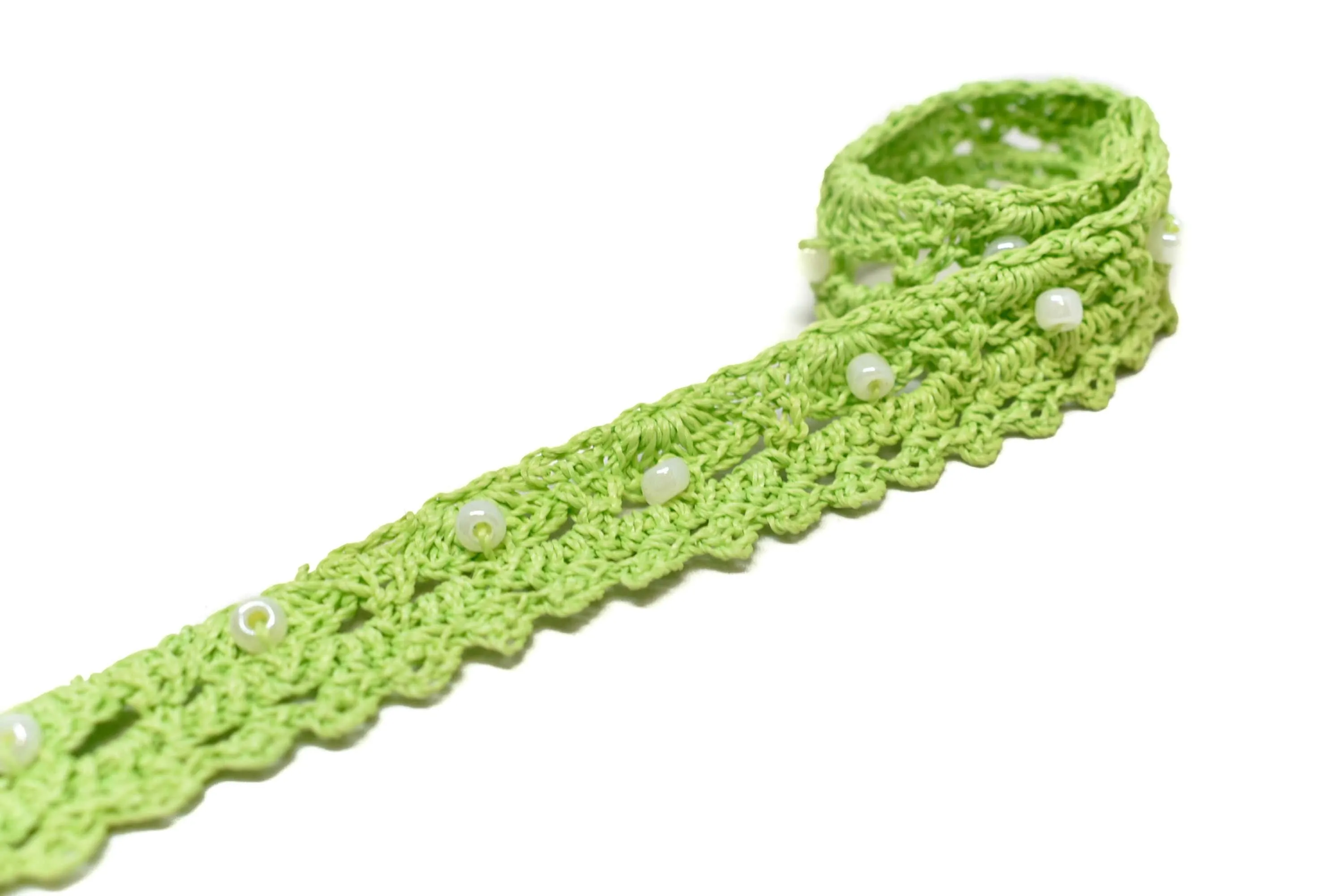 Crochet Beaded Trim