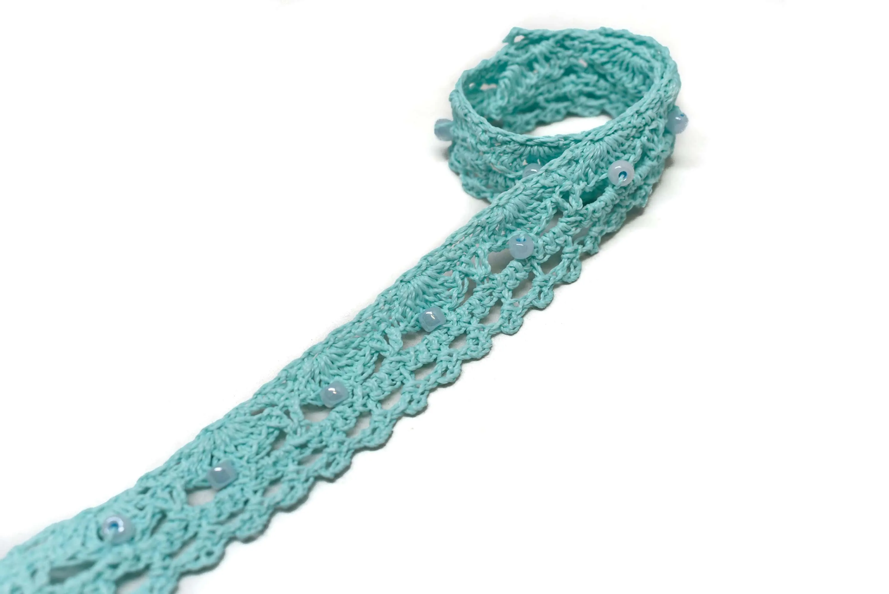 Crochet Beaded Trim