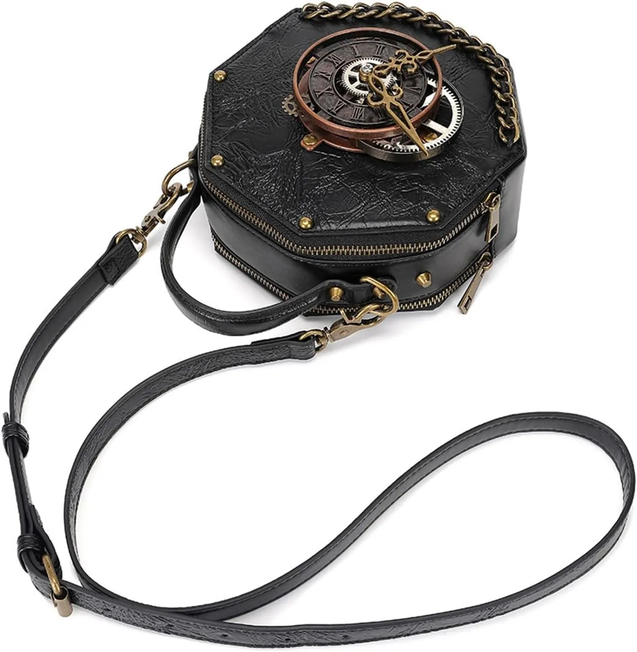 Crossbody Bag, Industrial Retro Style Women's Shoulder Crossbody Bag - Handheld Satchel for Everyday Use