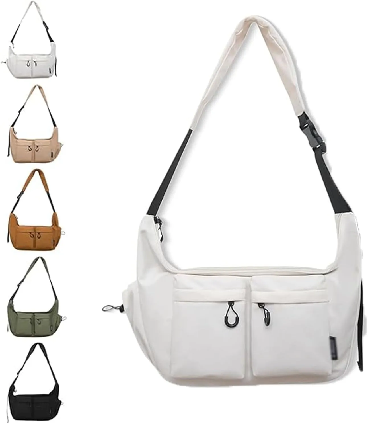 Dallaswind Large Capacity Messenger Canvas Bag, Vintage Canvas Satchel