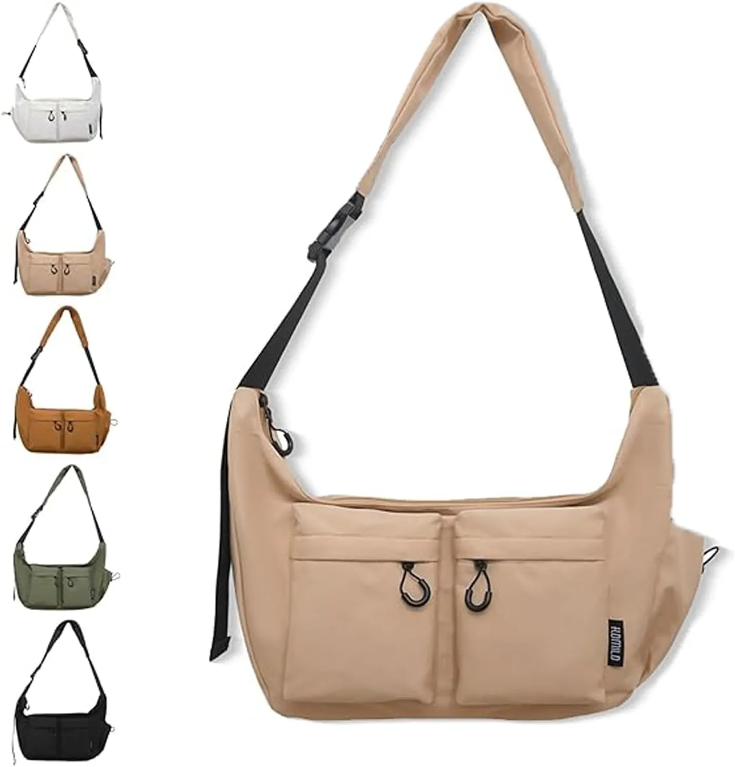 Dallaswind Large Capacity Messenger Canvas Bag, Vintage Canvas Satchel