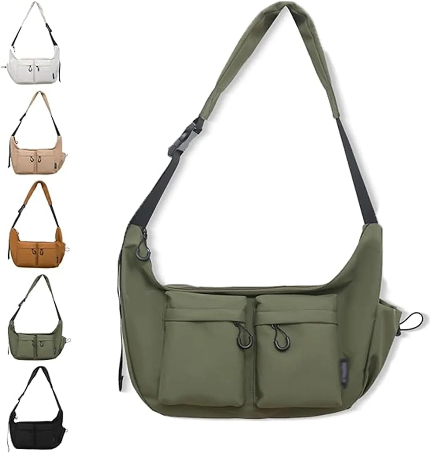 Dallaswind Large Capacity Messenger Canvas Bag, Vintage Canvas Satchel