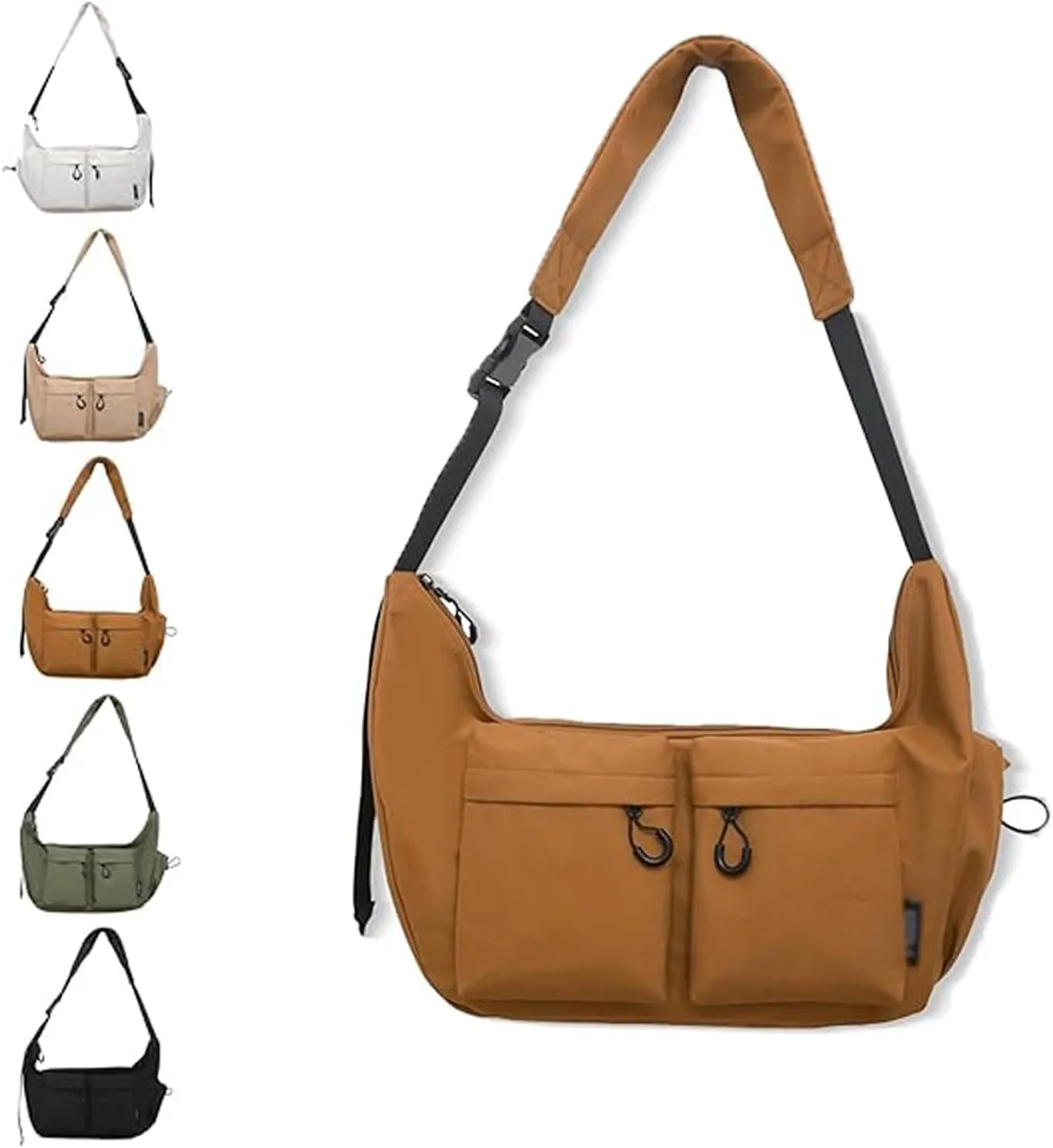 Dallaswind Large Capacity Messenger Canvas Bag, Vintage Canvas Satchel