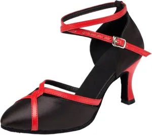 Dancing Shoes for Woman Women Latin Shoes Tango Salsa Ballroom Party Shoes High Heel Dance Shoes Outdoor Sneakers(Outdoor Black 4.5cm,33)