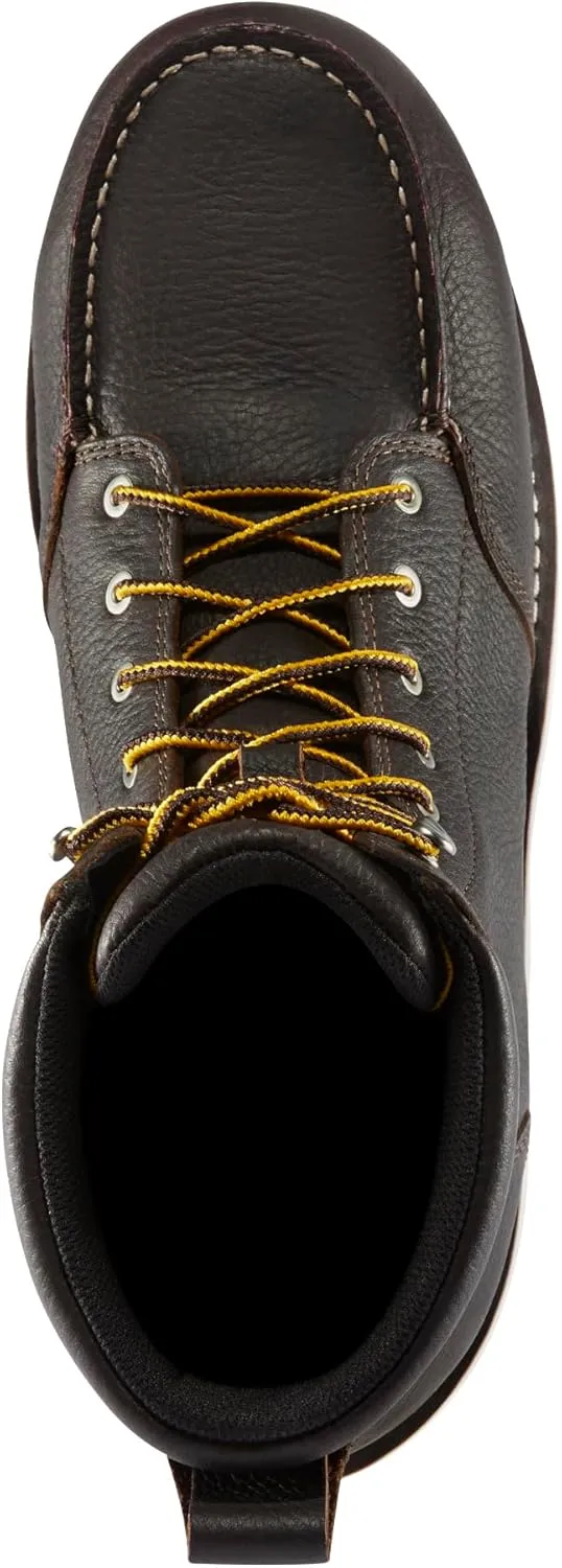 Danner Cedar River 8 Waterproof Aluminum Toe Work Boots for Men - Premium Leather with Breathable Danner Dry & Slip-Resistant Outsole, EH Rated