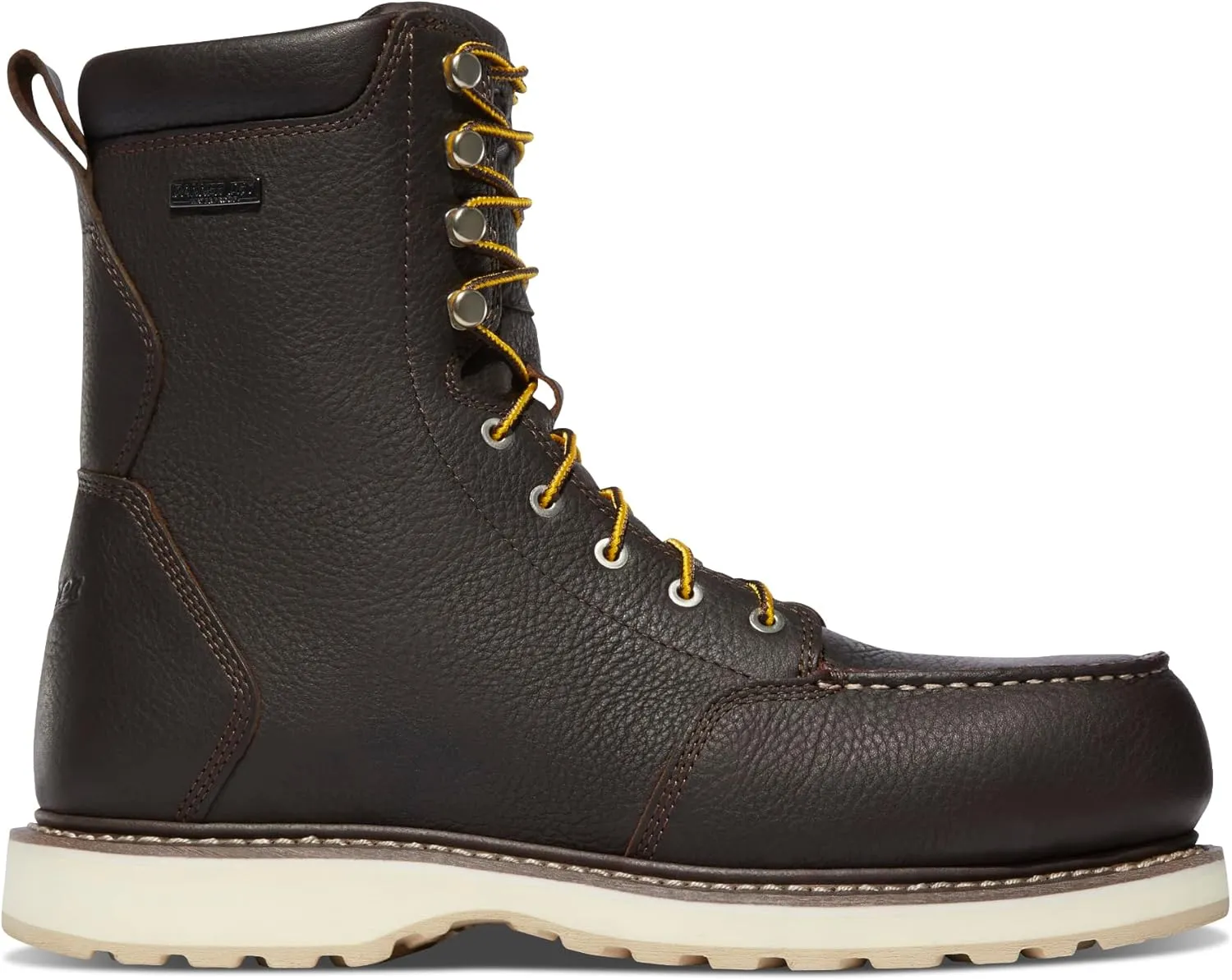 Danner Cedar River 8 Waterproof Aluminum Toe Work Boots for Men - Premium Leather with Breathable Danner Dry & Slip-Resistant Outsole, EH Rated