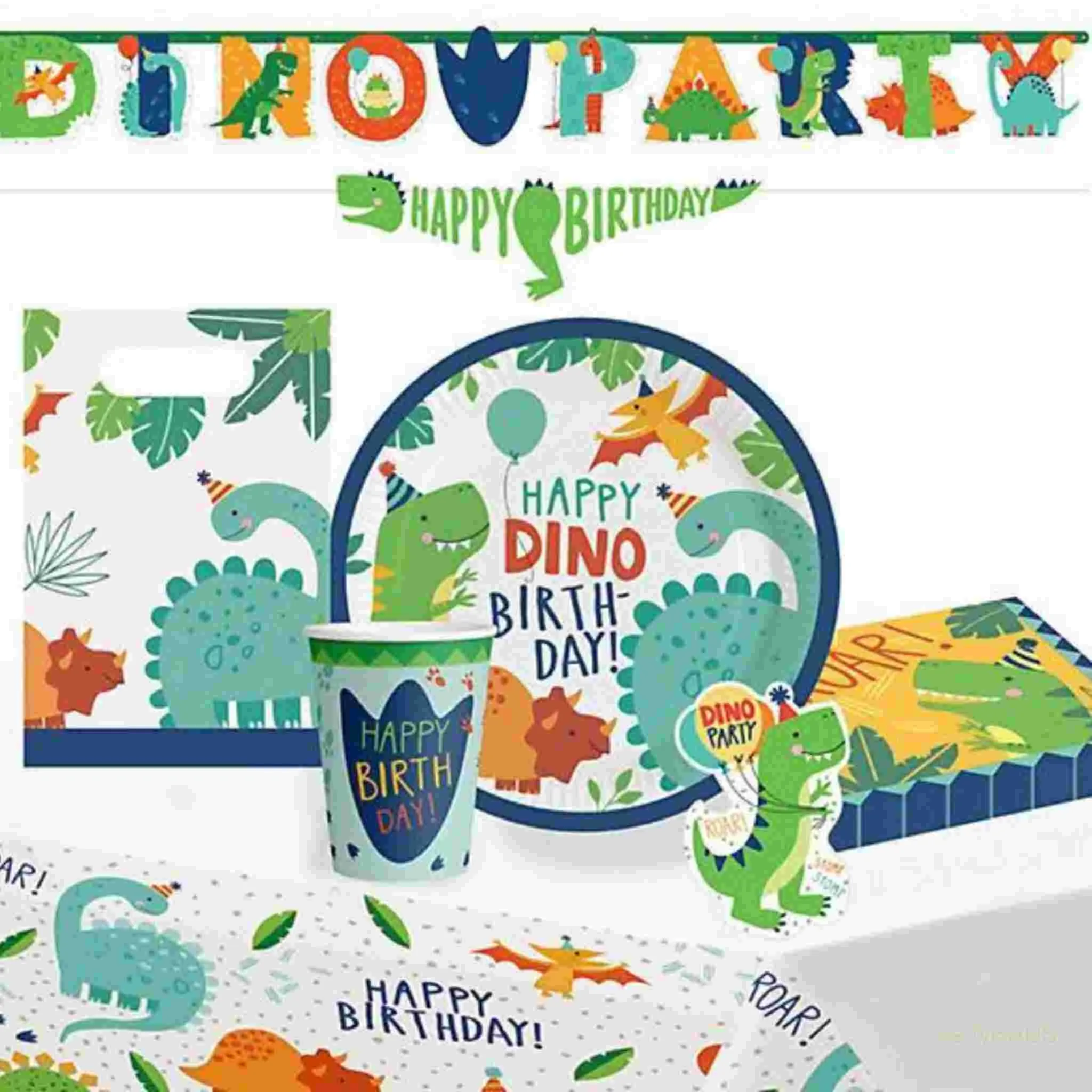 Dinosaur Honeycomb Hanging Decorations | Set 3