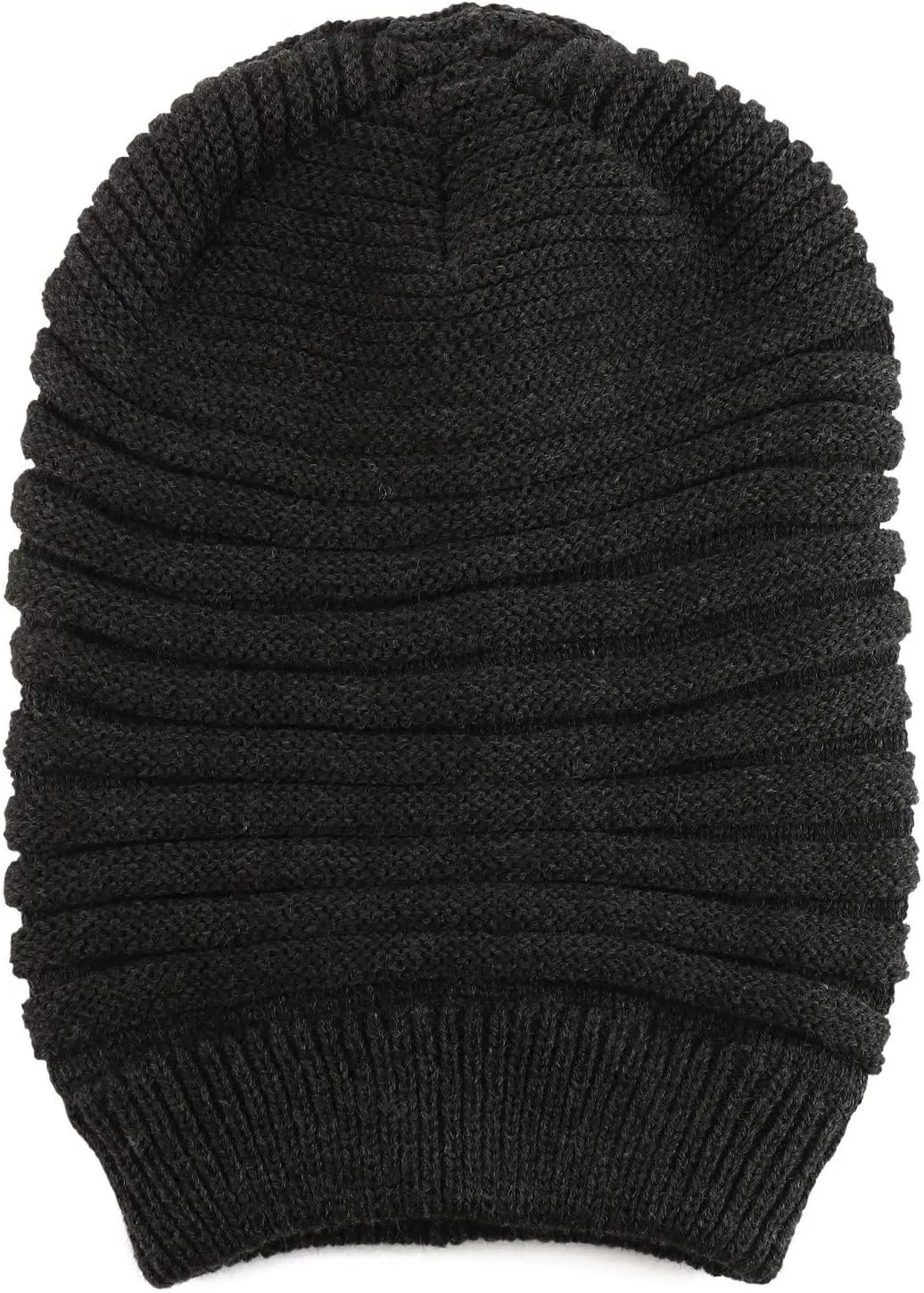 Dreadlock Deep Crown Ribbed Long Knit Rasta Beanie