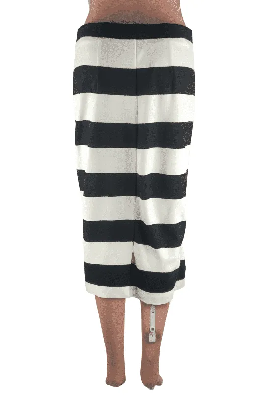 Eci New York women's black and white pencil skirt size M