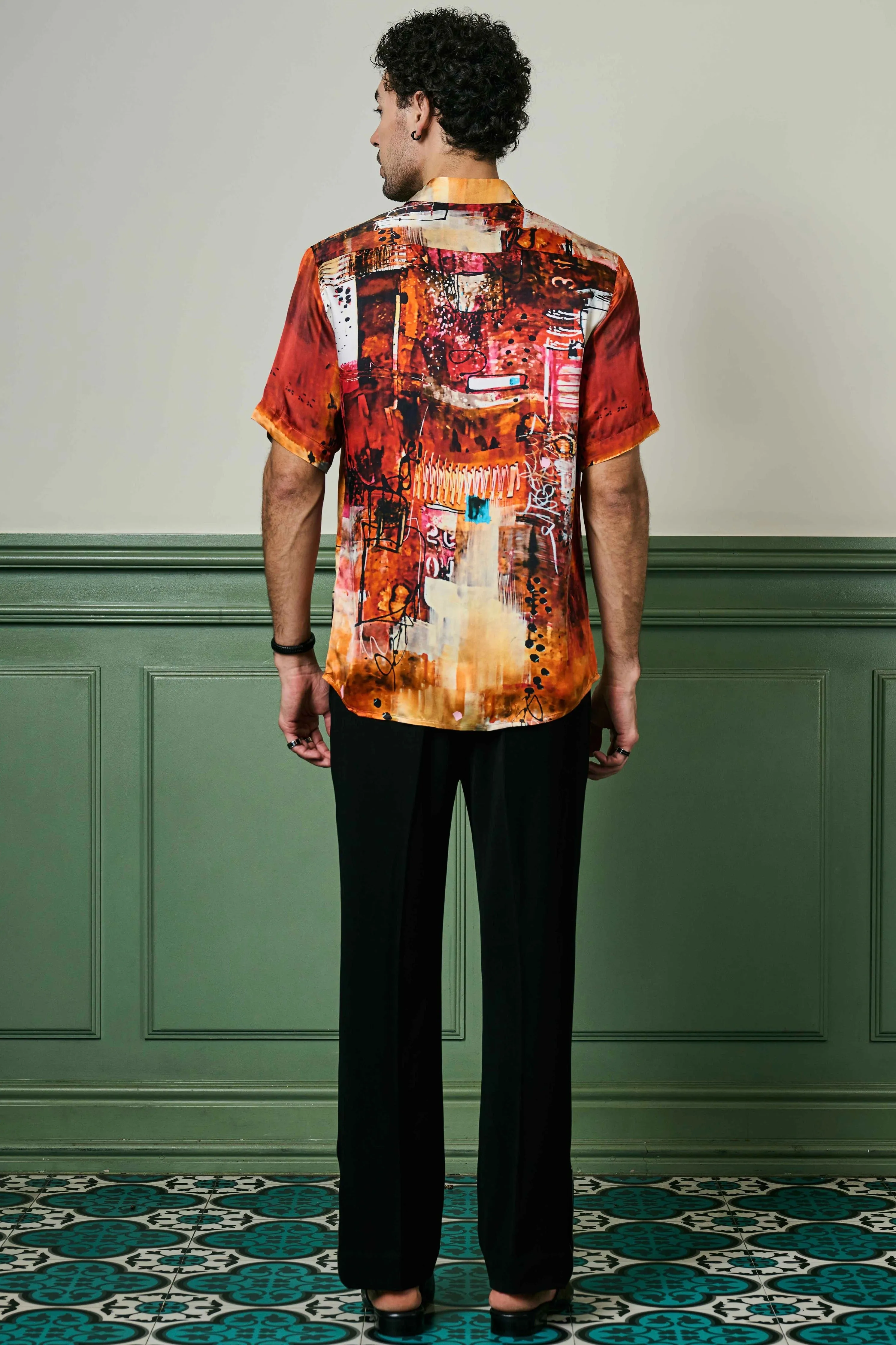 Ember Oasis Habutai Silk Shirt