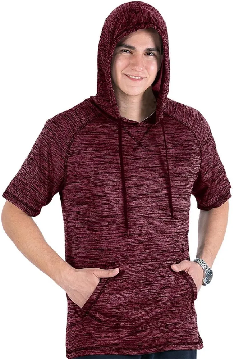 Facitisu Men Athletic Hoodies Workout Shirts Lightweight Sweatshirts Pullover Sport Hoody Fashion Hoodie Shirts