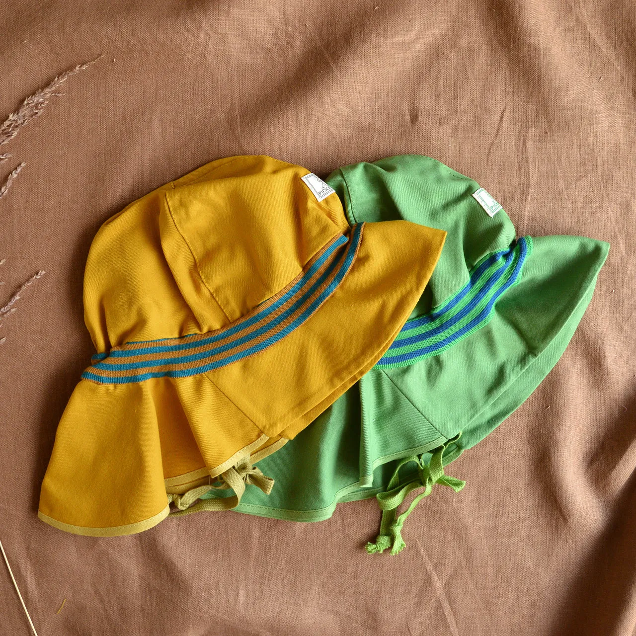 Firefighter UV Sun Hat in 100% Organic Cotton - Stripes (6m-5y) *Last ones