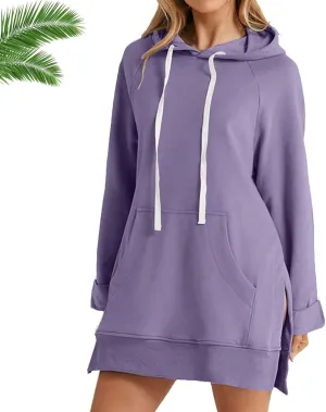 First Ones Hoodie for Women - First Ones Oversized Hoodie Dress Women, Pullover Long Sweatshirt with Pocket