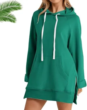 First Ones Hoodie for Women - First Ones Oversized Hoodie Dress Women, Pullover Long Sweatshirt with Pocket