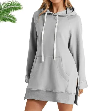First Ones Hoodie for Women - First Ones Oversized Hoodie Dress Women, Pullover Long Sweatshirt with Pocket
