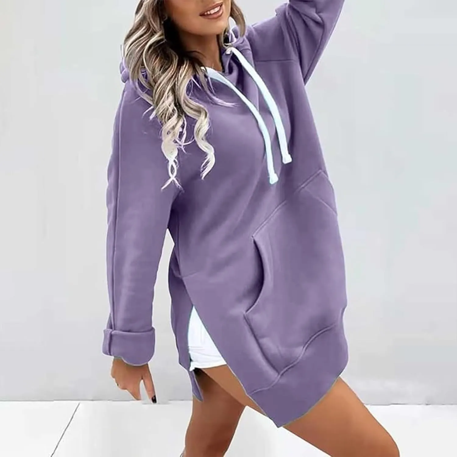 First Ones Hoodie for Women - First Ones Oversized Hoodie Dress Women, Pullover Long Sweatshirt with Pocket
