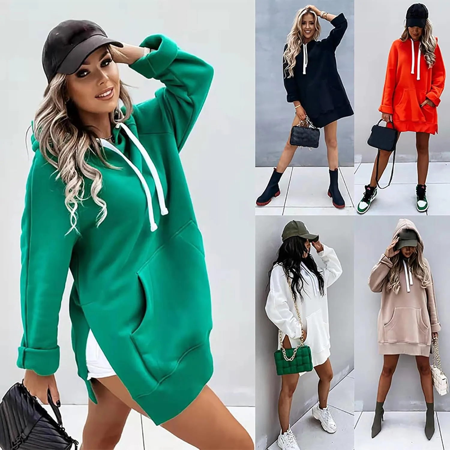 First Ones Hoodie for Women, Oversized Hoodie Hoody Dress Long Sweatshirt, Hoodie Dresses for Women with Pockets