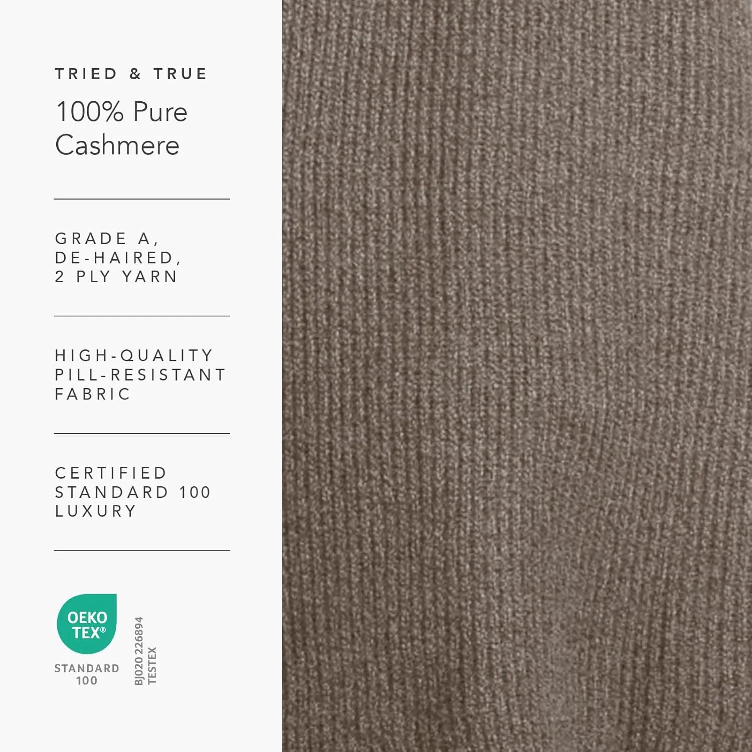 Fishers Finery Men's 100% Pure Cashmere Ribbed Cuffed Hat; Ultra Plush