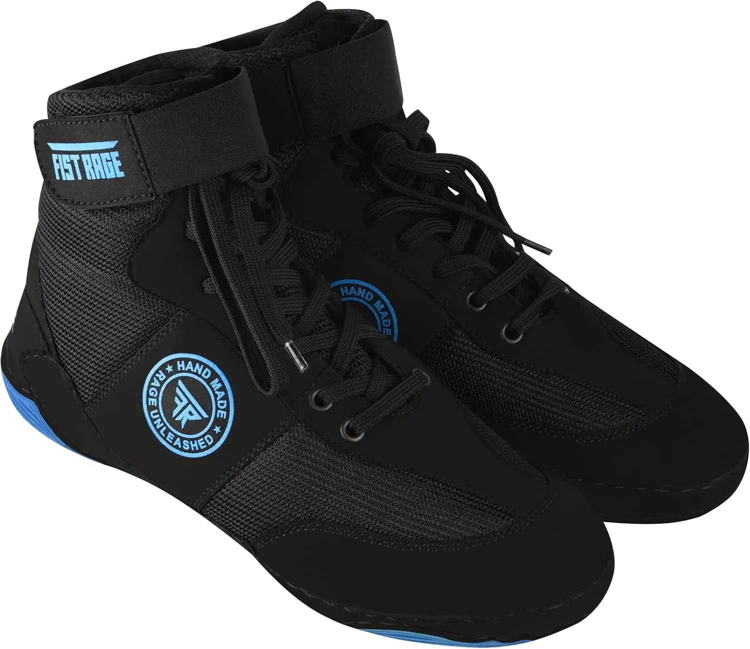 FISTRAGE Wrestling Shoes Fighting Sports Master Training Mesh and Rubber Sole Unisex Pro Men's and Youth Genuine Boot Light Weight | Combat Footwear for Adults