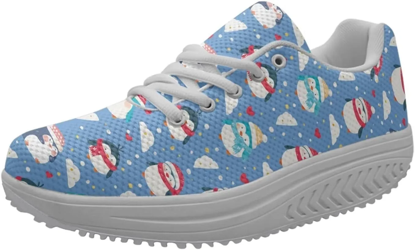FOR U DESIGNS Fashion Women's Swing Strength Fitness Walking Sneaker Platform Shoes