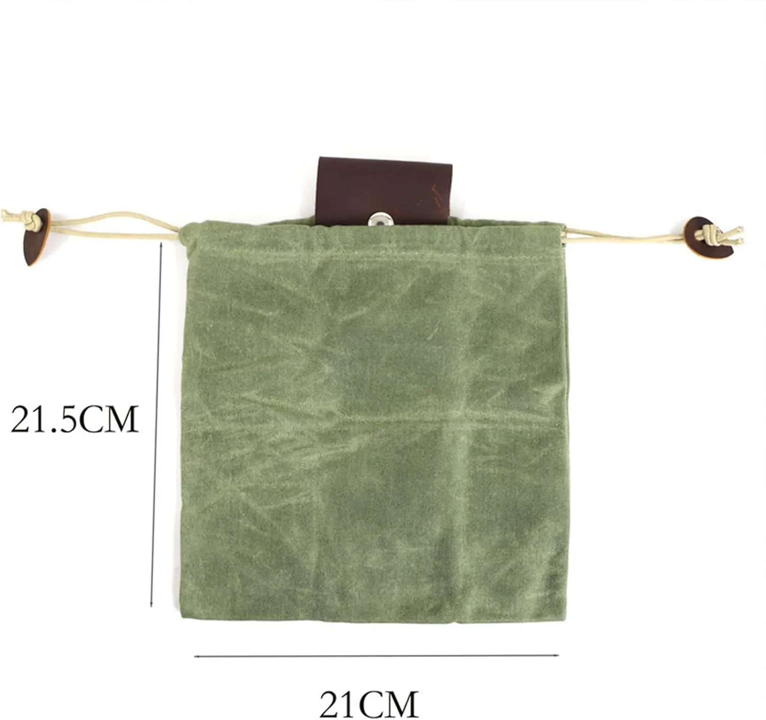 Foraging Bag Waxed Canvas Collapsible, Waxed Canvas Mushroom Foraging Pouch