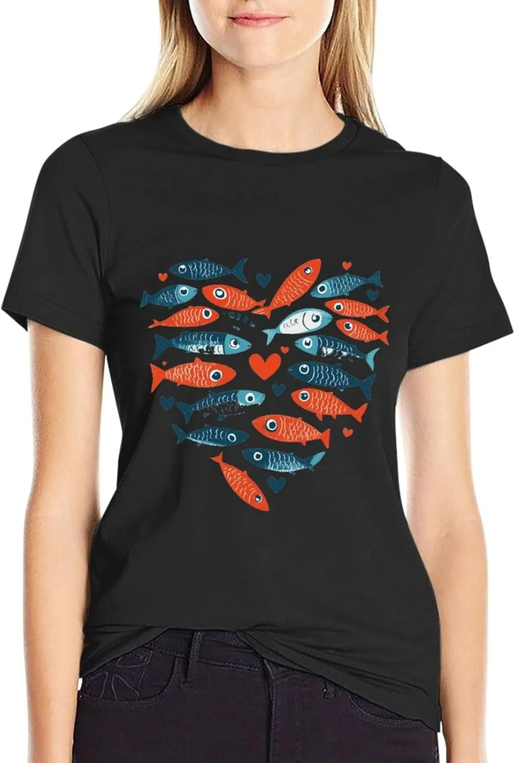 Funny Animal Print Tees Summer 2025 Fashion Shirts for Women Mens 100 Cotton Workout T-Shirt Unisex Couple Tees
