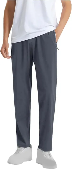 Fxbar Men's Active Lounge Pants Quick Dry Stretchable Casual Pants for Walking Jogging Home Wear Soft Elastic Waistband