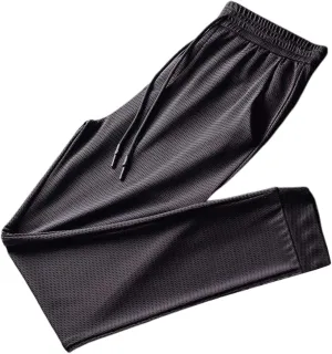Fxbar Men's Athletic Pants Quick Dry Ultra Stretch Camping Hiking Lounge Soft Lightweight Breathable Sweatpants Pockets