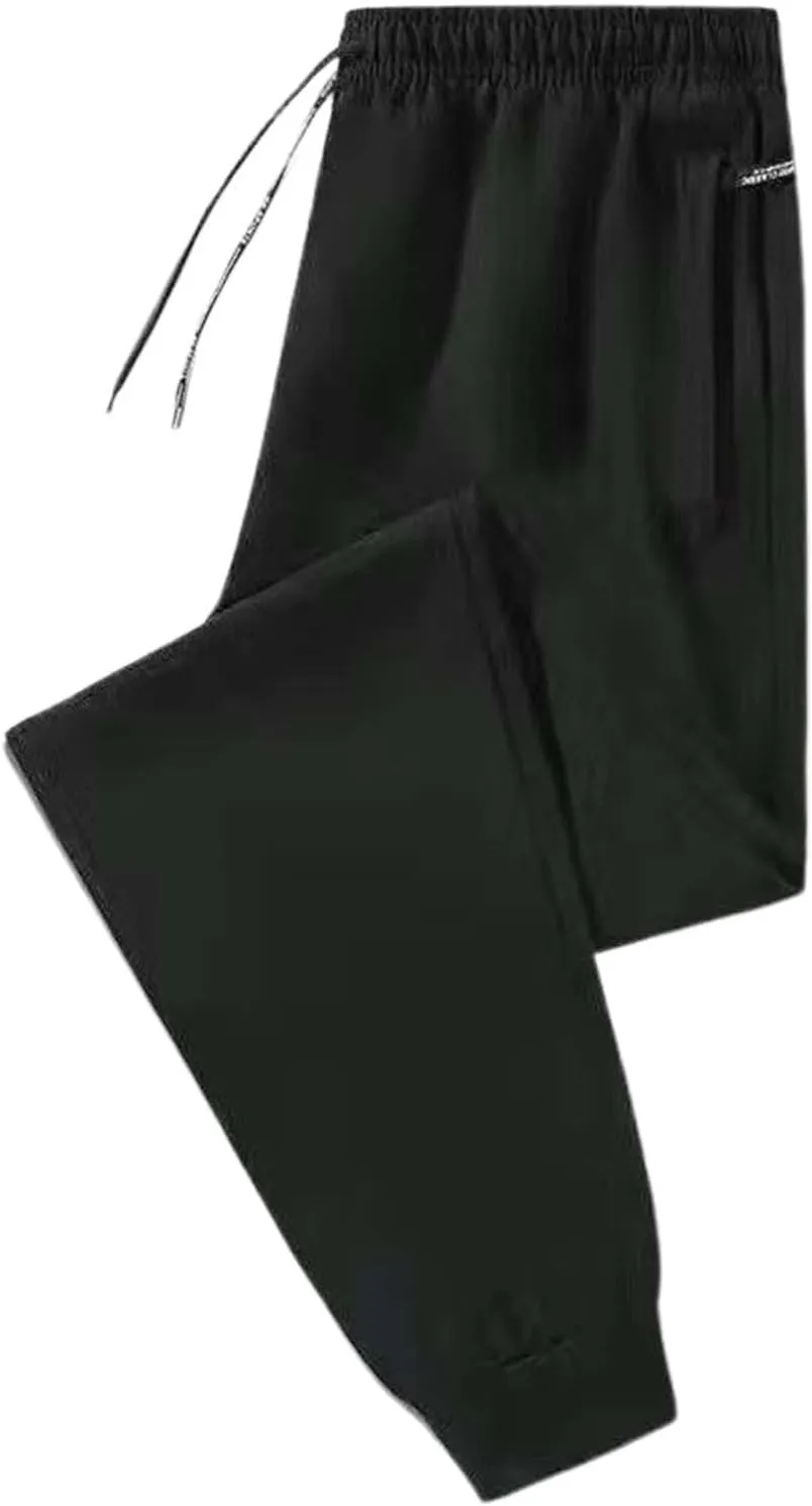 Fxbar Men's Athletic Pants Quick Dry Ultra Stretch Camping Hiking Lounge Soft Lightweight Breathable Sweatpants Pockets