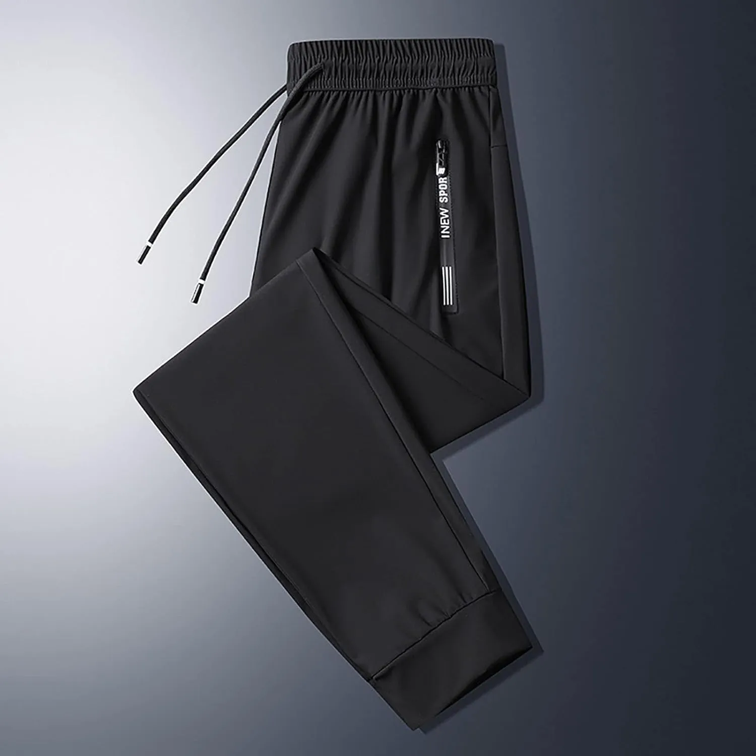 Fxbar Men's Lightweight Quick Dry Pants Elastic Waist Soft Athletic Pants for Outdoor Activities Lounge Walking