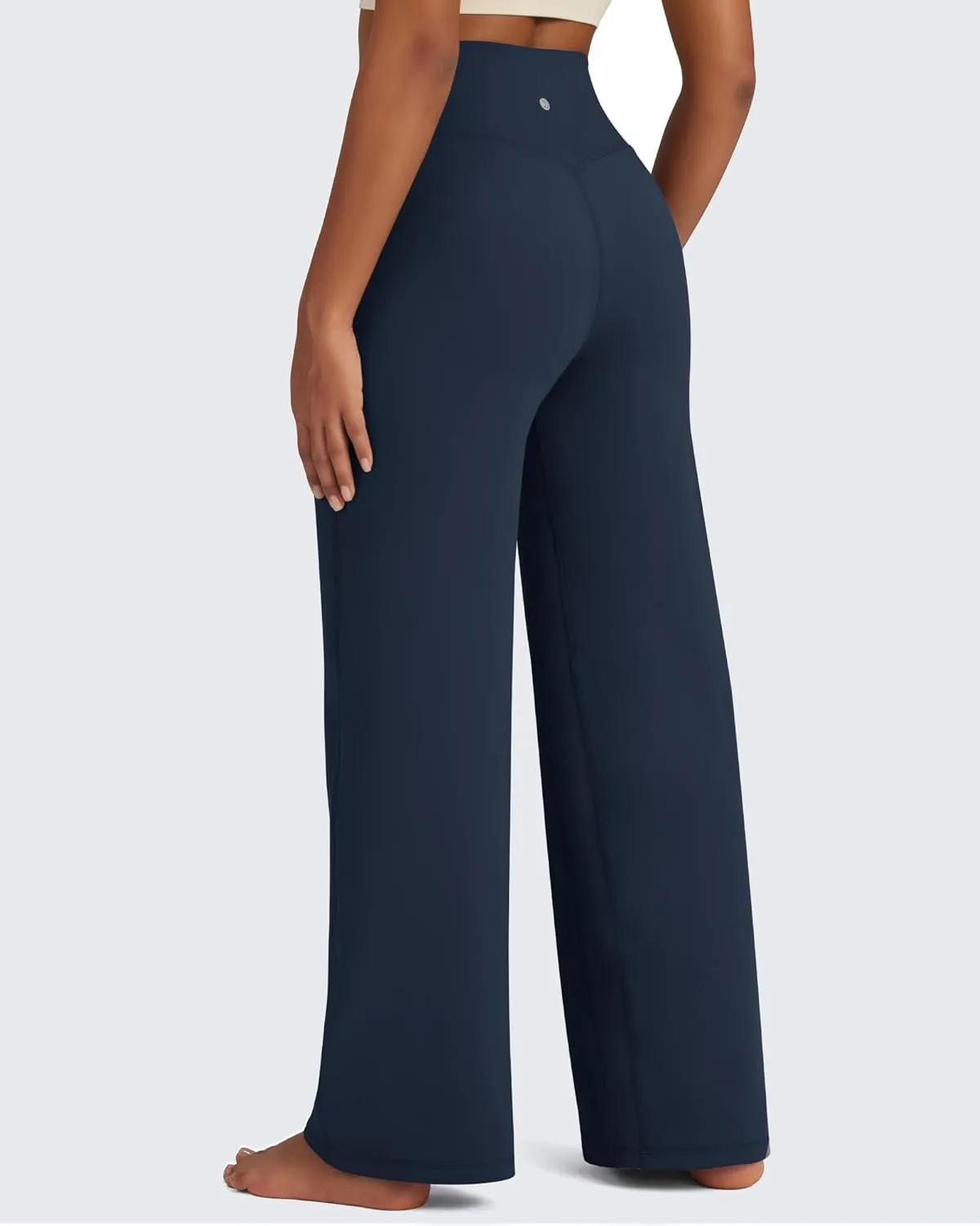 G4Free Fleece Lined Pants Women Wide Leg Yoga Pants with Pockets Casual High Waisted Sweatpants 29"/31"/33"