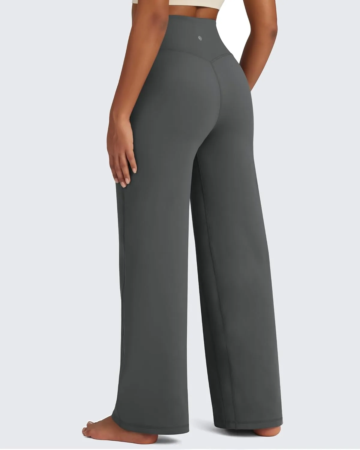 G4Free Fleece Lined Pants Women Wide Leg Yoga Pants with Pockets Casual High Waisted Sweatpants 29"/31"/33"