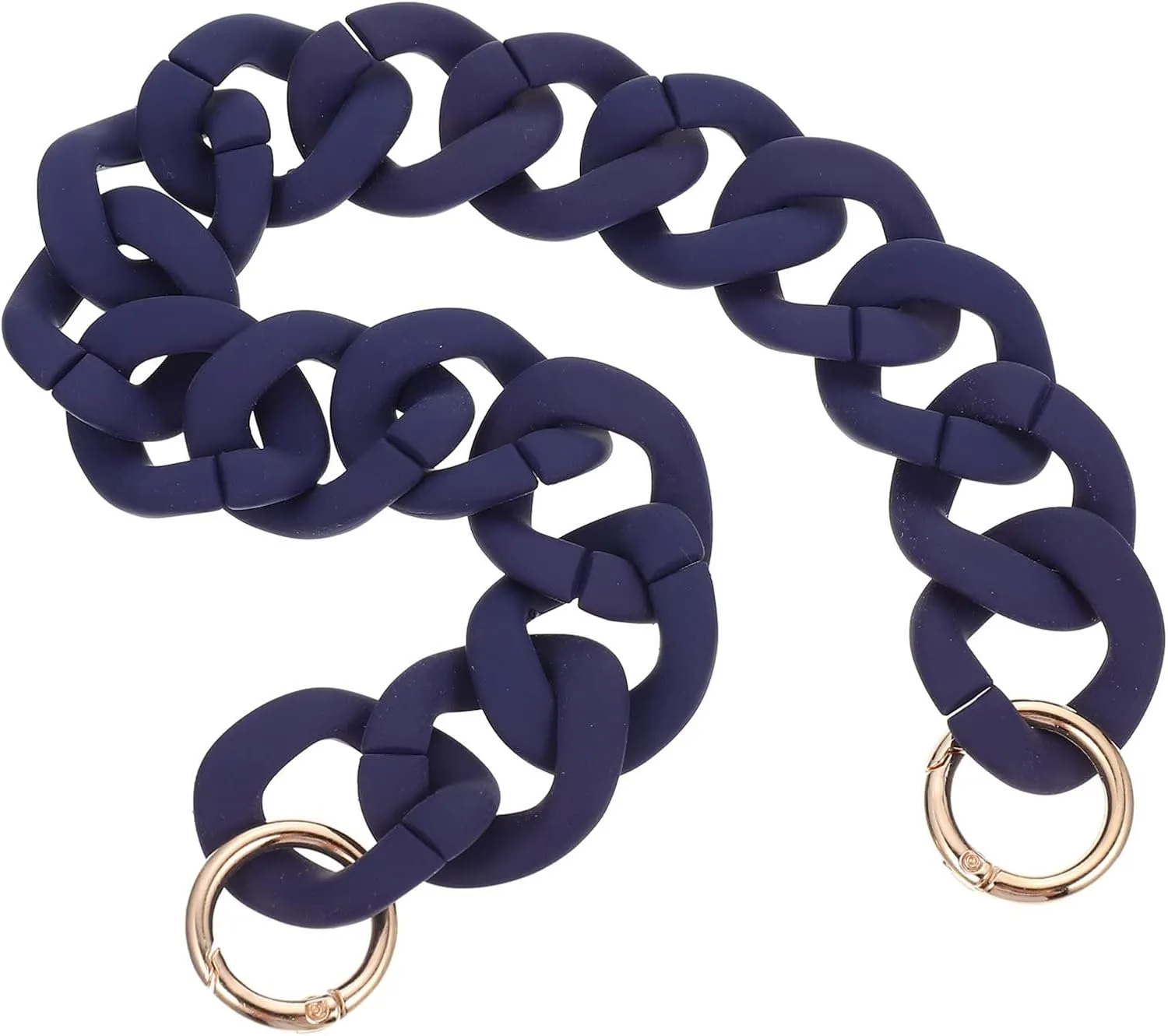 GALPADA Resin Handbag Chain DIY Bag Chains Quick Link Connectors Dark Blue Purse Chain Replacement for Belt Loop Purse Handbag Strap