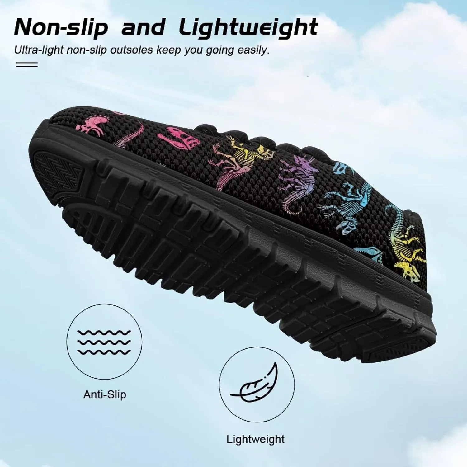 Girls Running Shoes Lightweight Athletic Sports Shoes Kids Non-Slip Lace-up Sneakers Breathable for Tennis Walking