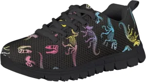 Girls Running Shoes Lightweight Athletic Sports Shoes Kids Non-Slip Lace-up Sneakers Breathable for Tennis Walking