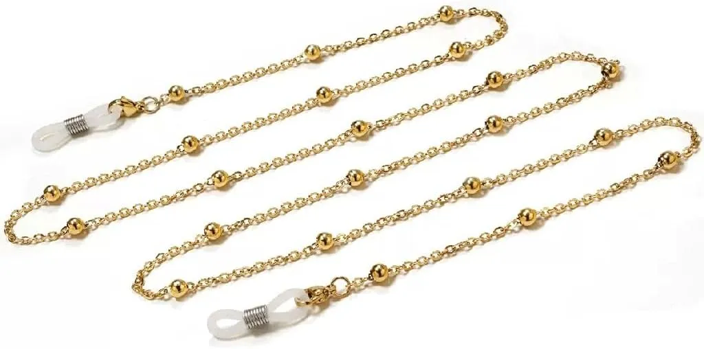 Glasses Decorative Chain Hanging Neck Gold Female Metal