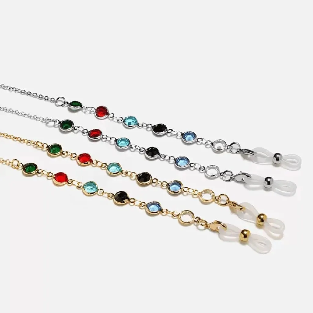 Glasses Decorative Chain Hanging Neck Gold Female Metal