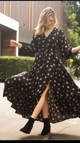 Gold Spot Dress