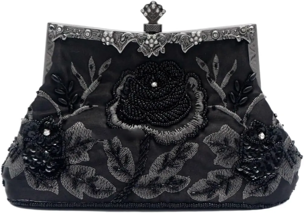 Handbags,Retro Style Beaded Embroidery Evening Clutch Bag Clutch Bridal Wedding Party Purse Handbag Women Luxury Bag