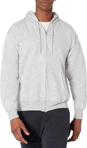 Hanes Men's Ultimate Full-Zip Hoodie, Men's Hooded Fleece Sweatshirt with Zipper