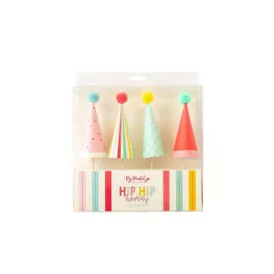 HBD815A - Hip Hip Hooray Cake Toppers