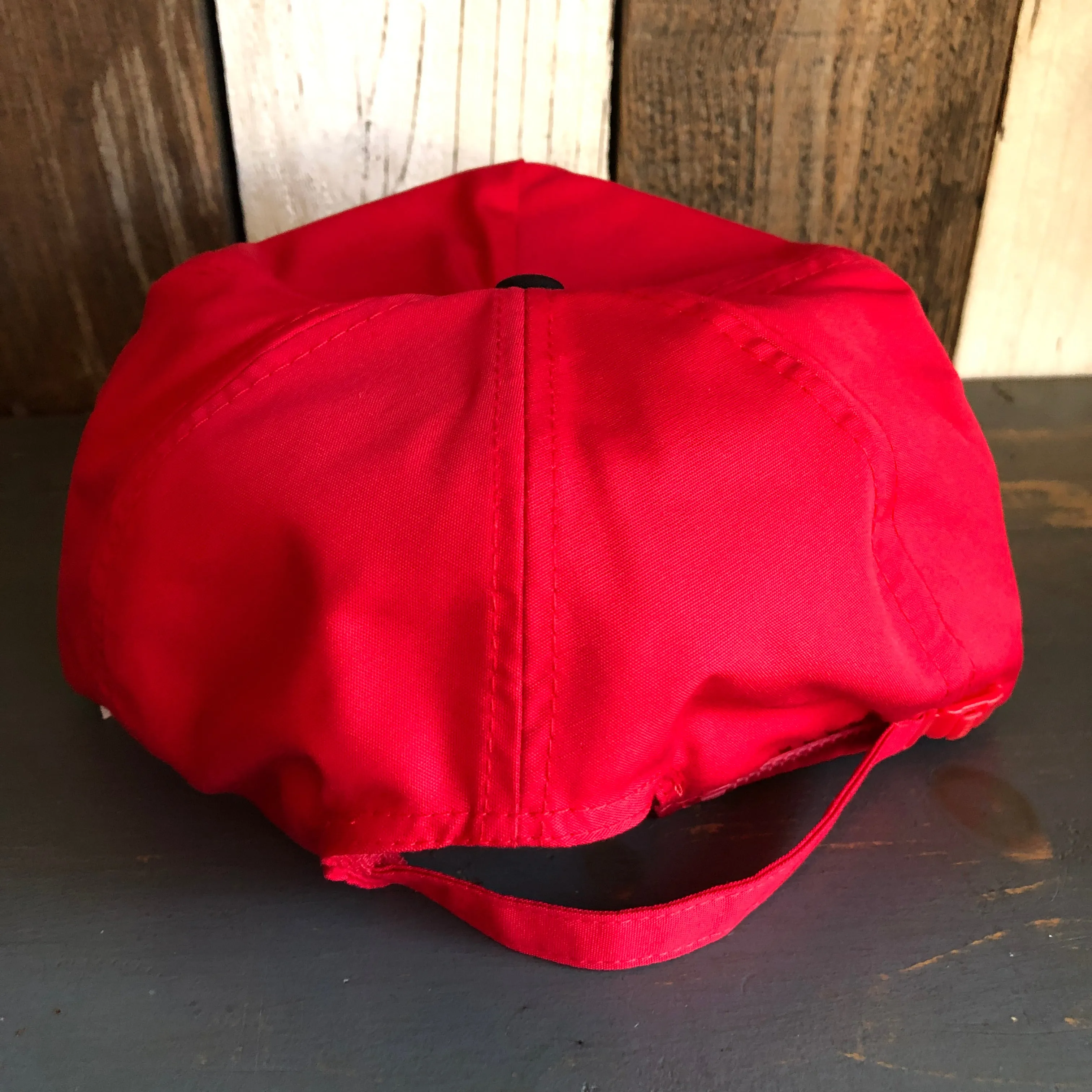 Hermosa Beach BLUE SUPREME HERMOSA 5 Panel High Crown Baseball Cap - Black/Red