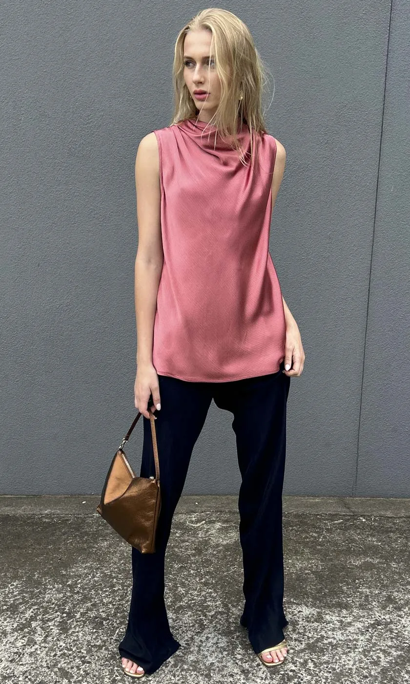 Hoss Solange Cowl Neck Top -Light Rose