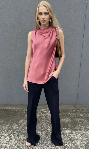 Hoss Solange Cowl Neck Top -Light Rose