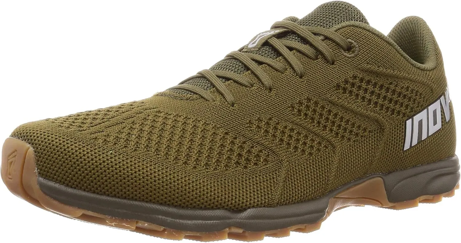 Inov-8 Men's F-lite 245 Training Shoe for Functional Fitness and Running - Khaki/Gum - 8